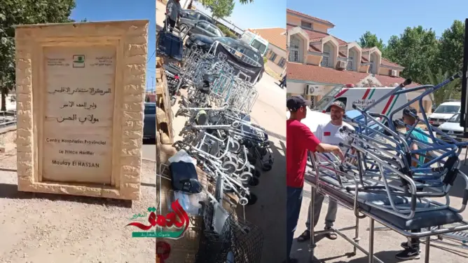 بعد تدخل الوزير.. التبرعات الطبية من فرنسا تصل للحاجب (صور)