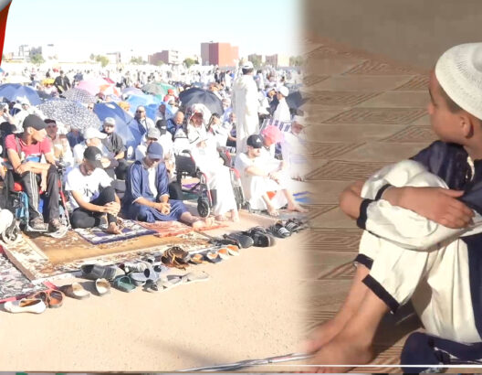 آلاف المصلين بوجدة يملؤون ساحة سيدي يحيى الكبرى لأداء صلاة عيد الأضحى (فيديو)