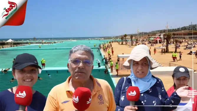 المسبح الكبير بالرباط يفتح أبوابه في ثاني أيام العيد.. والسكان يعتبرونه متنفسا مهما