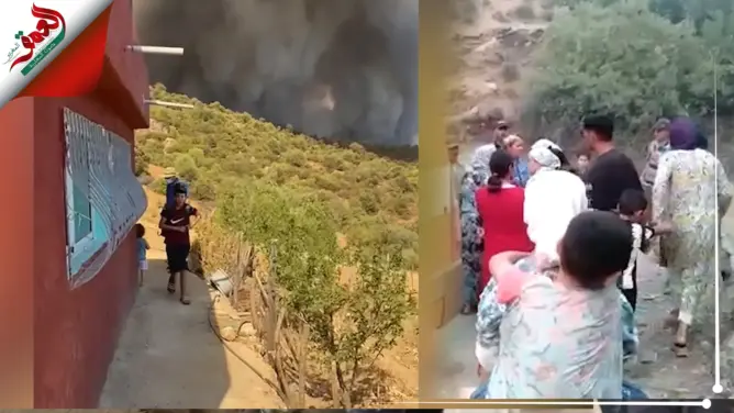 جهود الإطفاء والإنقاذ تتواصل للسيطرة على الحرائق المهولة بالعرائش (فيديو)