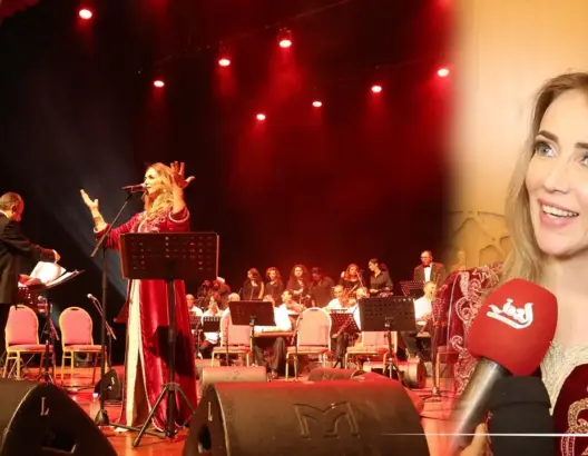 الفنانة الفلسطينية دلال أبو آمنة تمتع جمهور الرباط
