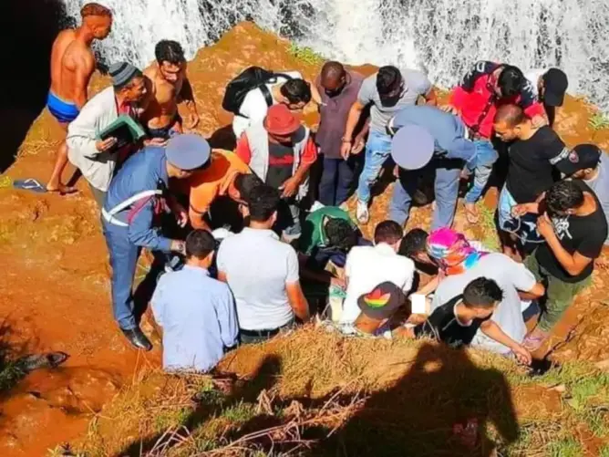 انتشال جثة شاب غرق في شلالات أوزود