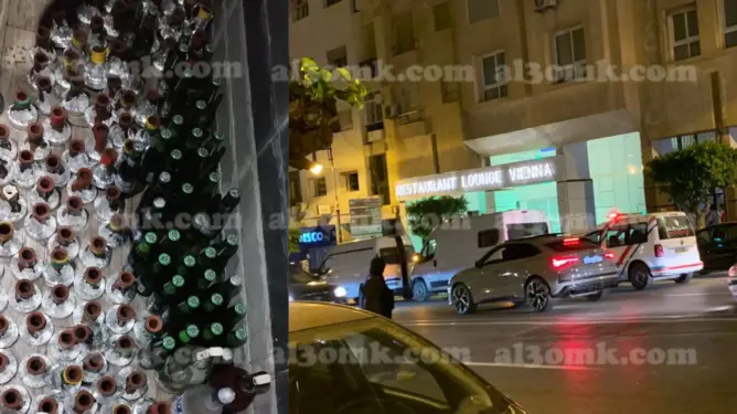ضبط مقهى للشيشة يقدم كحول دون ترخيص بطنجة والأمن يوقف مسيره (صور)