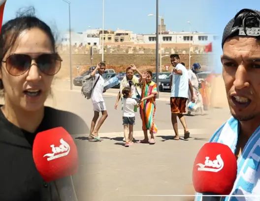 إقبال كثيف على شاطئ سلا تزامنا مع ارتفاع درجات الحرارة والمصطافون يشيدون بأمنه ونظافته(فيديو)