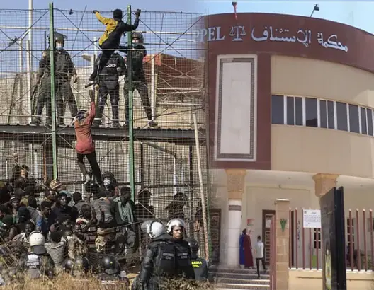 “أحداث معبر مليلية”.. استئنافية الناظور تصدر أحكاما حبسية في حق 13 مهاجرا