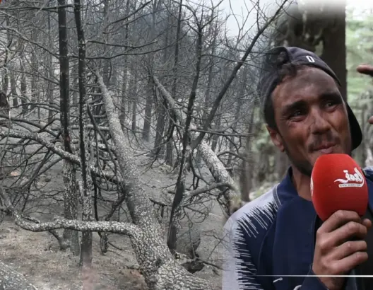 ساكنة كتامة تتجند لإخماد حرائق جبل “أغاندرو”