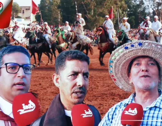 التبوريدة.. 40 سربة من مختلف المدن في انطلاق مهرجان الصيف بأولاد فرج (فيديو)