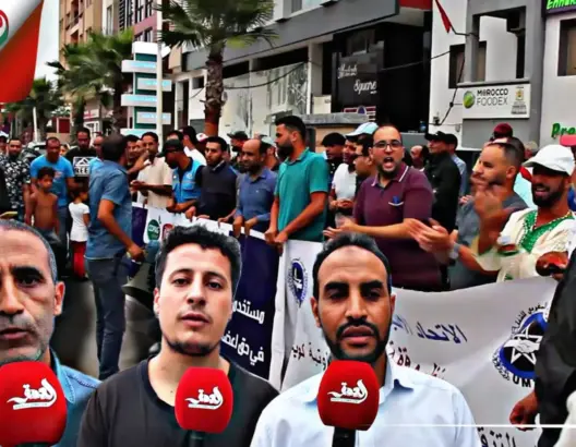 عمال تعاونية “كوباك” يحتجون ضد شركة “جودة” أمام مندوبية الشغل بالجديدة