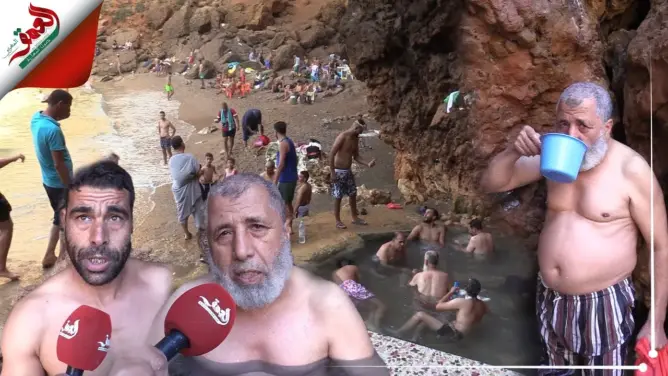 حامة الشعابي.. “جاكوزي طبيعي” يُطل الشاطئ وزواره معجبون بنظام تنظيم ولوج الرجال والنساء(فيديو)