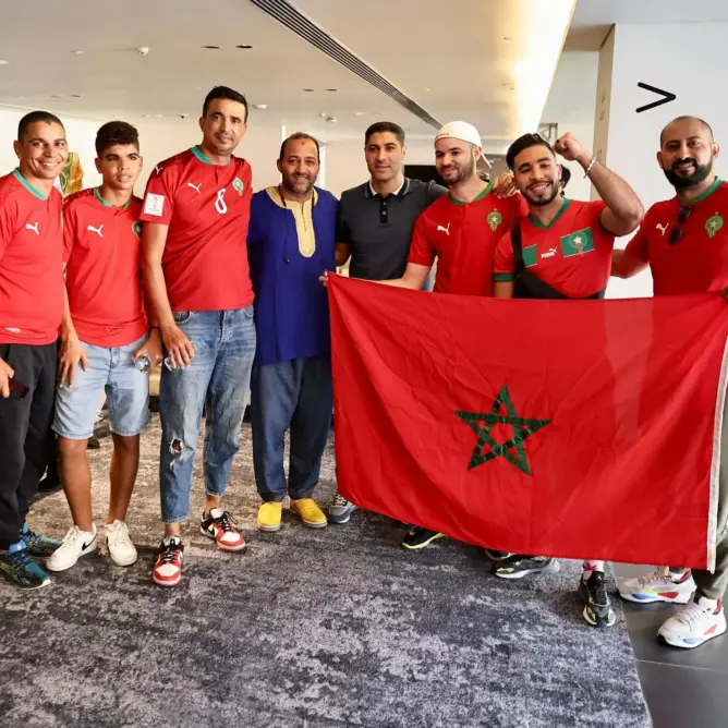 مونديال قطر .. قادة مشجعي المنتخب المغربي يتعرفون على ملعب “الثمامة”
