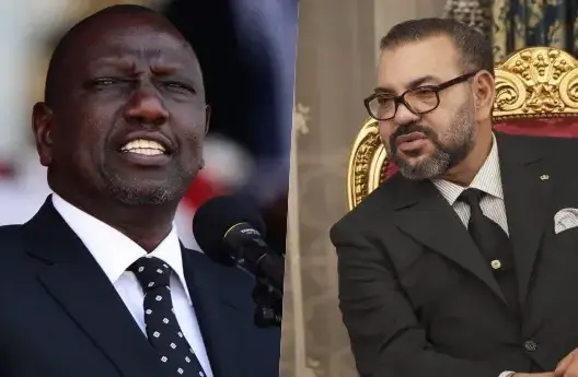 الملك يهنئ وليام روتو بمناسبة انتخابه رئيسا جديدا لجمهورية كينيا