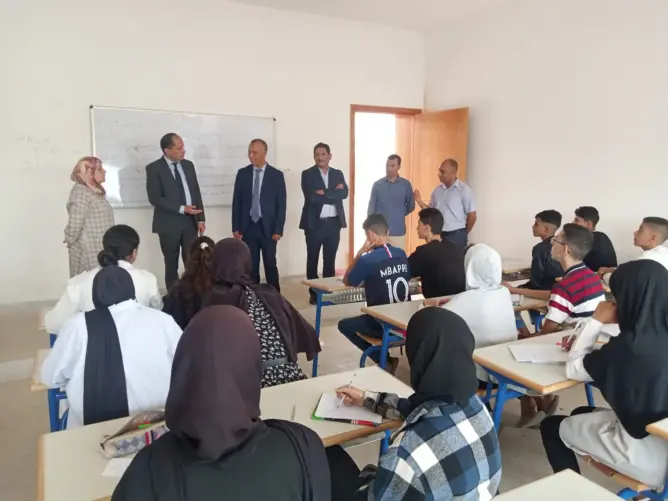 مدير الأكاديمية يقف على ظروف استقبال التلاميذ بمؤسسات برشيد