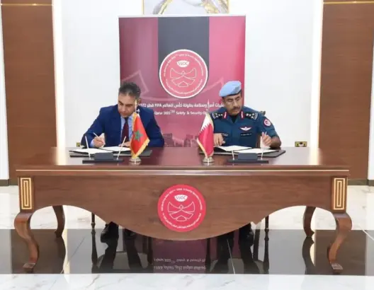 المغرب وقطر يوقعان إعلانا مشتركا حول تبادل المعلومات خلال المونديال
