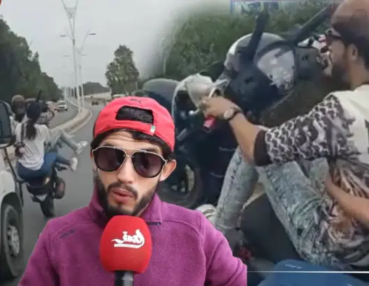 صاحب فيديو الحركات البهلوانية بالدراجة النارية يعتذر