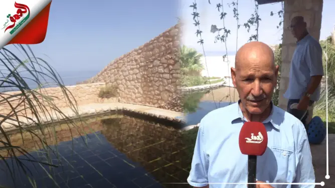 عجيب.. مغربي يبتكر مسبحا طبيعيا من مياه الأمطار بدون كلور وينظف تلقائيا بالقصب الياباني والتراب