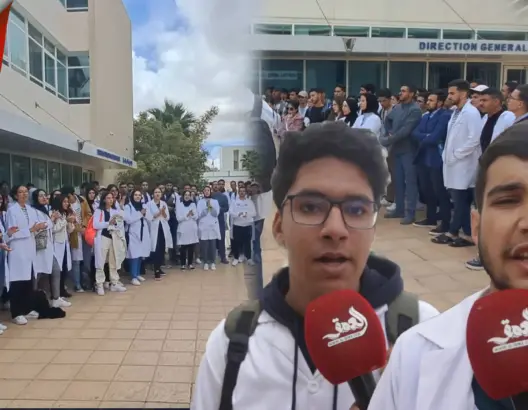 حُرمو من المرحاض والأكل..طلبة الطب بوجدة ينتفضون ضد إدارة المستشفى الجامعي (فيديو)