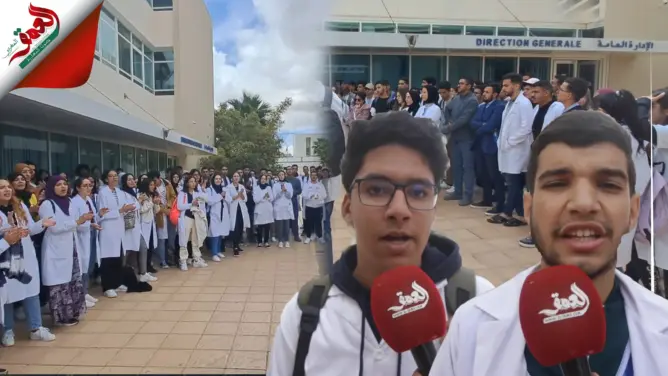 حُرمو من المرحاض والأكل..طلبة الطب بوجدة ينتفضون ضد إدارة المستشفى الجامعي (فيديو)