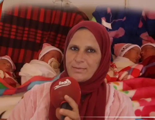 بعد توائم الجديدة وبركان.. شابة تضع 4 توائم إناث بجرسيف بشكل طبيعي دون عملية