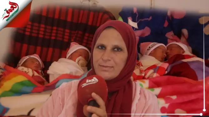 بعد توائم الجديدة وبركان.. شابة تضع 4 توائم إناث بجرسيف بشكل طبيعي دون عملية