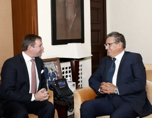 أخنوش يستقبل ولي عهد اللوكسمبورغ ويبحثان فرص الاستثمار بالمغرب