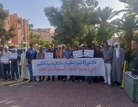 فلاحون بزاكورة ينددون بـ”تمييز” المكتب الجهوي للإستثمار الفلاحي لورزازات
