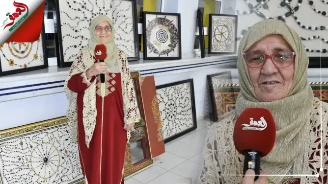 خديجة بوكرين.. مسنة استثمرت فترة الحجر الصحي لإبداع عشرات اللوحات الفنية (فيديو)