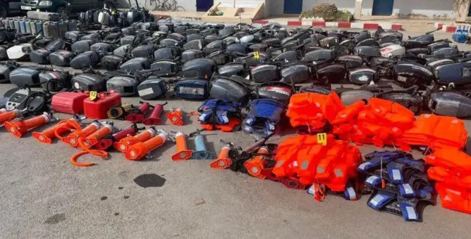 بيع معدات الرياضات البحرية لمنظمي الهجرة السرية يقود إلى توقيف شخص بالفنيدق