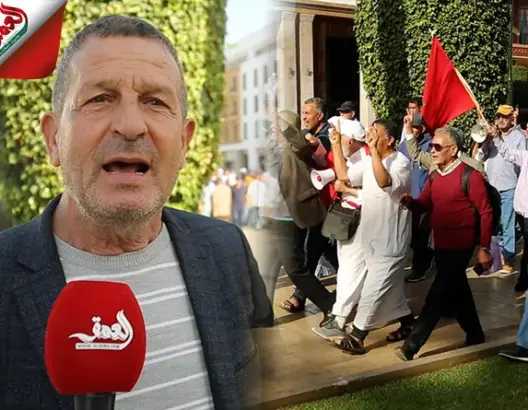 قدماء المحاربين والعسكريين يتظاهرون أمام البرلمان