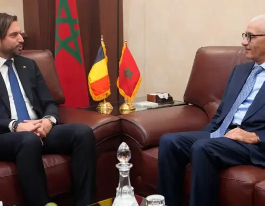 الطالبي يجري مباحثات مع رئيس الحزب الليبرالي البلجيكي