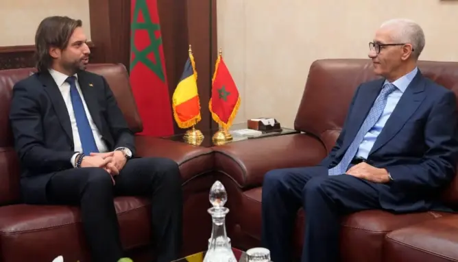 الطالبي يجري مباحثات مع رئيس الحزب الليبرالي البلجيكي