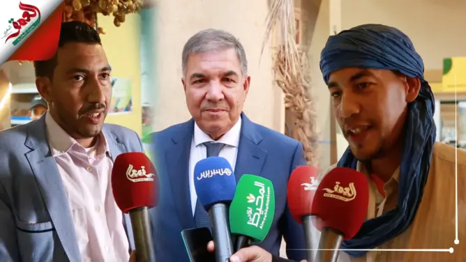 ارتسامات منتجين ومسؤولين حول معرض التمور بأرفود