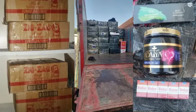 أكادير.. حجز 2.3 طن من “المعسل” و32 ألف علبة سجائر وتوقيف 5 متورطين