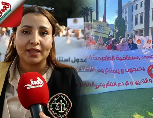 العدول يتظاهرون أمام البرلمان رفضا لـ”إقصائهم” من توثيق السكن المُدعَّم (فيديو)