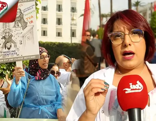 أطباء ومحاسبون وصيادلة يحتجون أمام البرلمان رفضا لمقتضيات ضريبية