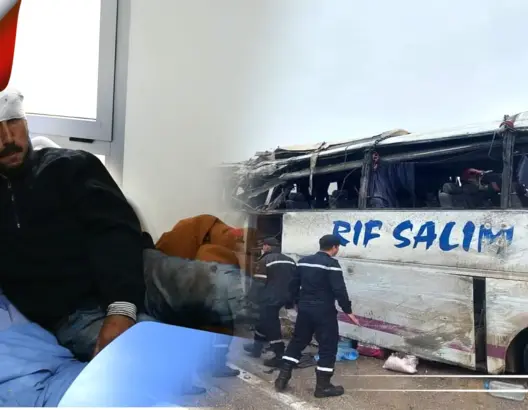 انقلاب حافلة بتازة يخلف 12ضحية