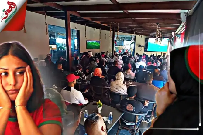 بين الحماس والحسرة والغضب.. هكذا تابع “الدكاليون” أطوار مباراة المنتخب ضد كرواتيا