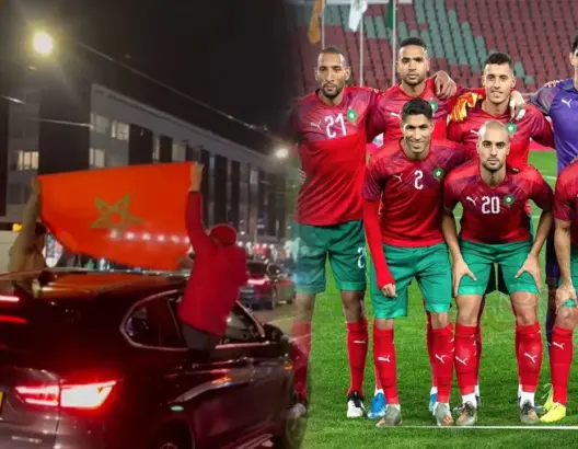 احتفالات عارمة بهولندا بعد فوز المغرب على بلجيكا