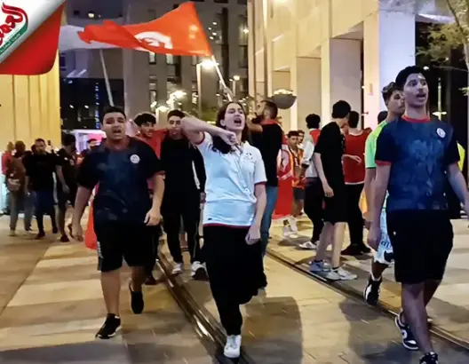 جماهير تونس تدعم منتخب بلادها