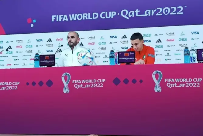 الركراكي: مواجهة كندا بمثابة نهائي والحظ عاندنا.. والخنوس: الجمهور المغربي هائل
