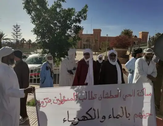  ”التهميش” يخرج ساكنة “الحي العطشان” للاحتجاج بزاكورة