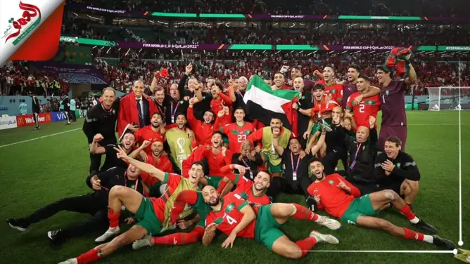 الرباط تحتفل بتأهل أسود الأطلس