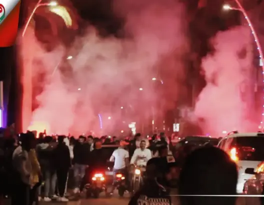 فرحة الجديدة.. شهب اصطناعية في ليلة بيضاء
