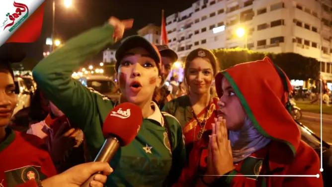 فرحة عارمة في شوارع الرباط بتأهل الأسود