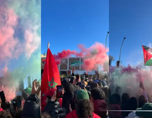 هكذا احتفل مغاربة كندا بفوز الأسود على البرتغال