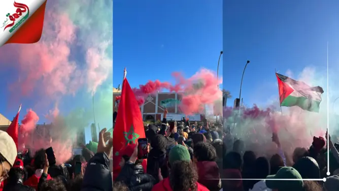 هكذا احتفل مغاربة كندا بفوز الأسود على البرتغال