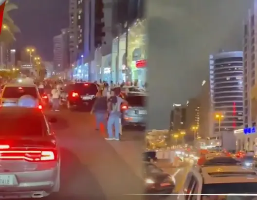 هذه أجواء احتفال المغاربة بتأهل الأسود بقلب العاصمة دبي