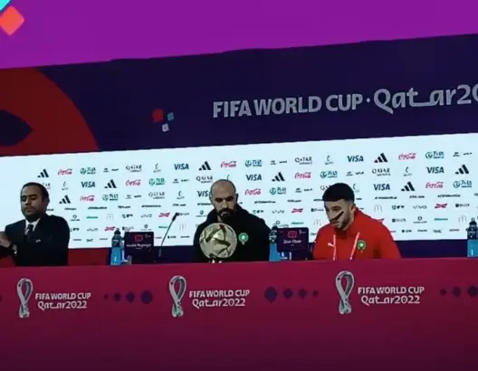 الركراكي: نواجه فرنسا من أجل النهائي وتغيير العقلية الإفريقية.. والشاعر: نملك أفضل جمهور في العالم