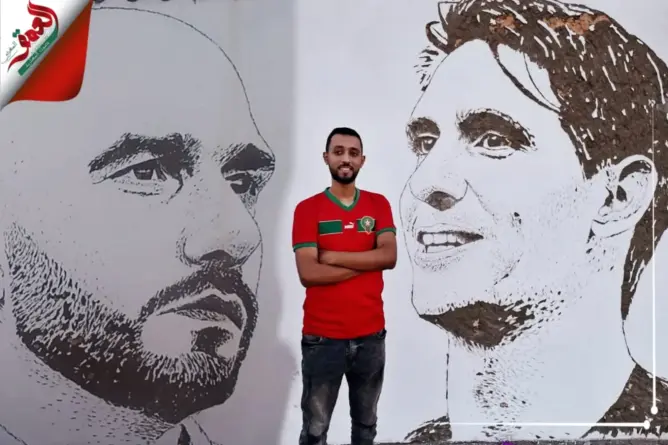 اسماعيل .. مبدع بورتريهات الأبطال على الجدران