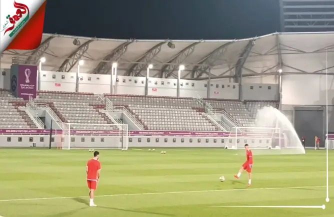 تأهبا للمشاركة.. الشاعر والخنوس في تدريبات إنفرادية قبل مباراة كرواتيا (فيديو)