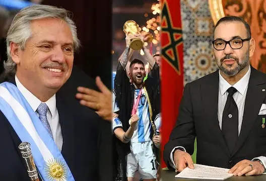 الملك يهنئ الرئیس الأرجنتيني بمناسبة فوز منتخب بلاده بكأس العالم